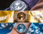 Od dołu do góry, Casio GA2100BM-7A2, GA2100BM-7A5 i GA2100BM-7A8. (Źródło zdjęcia: Casio)