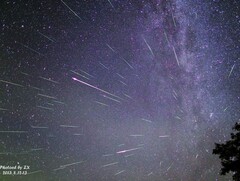 Zdjęcie Perseidów nad Chinami (źródło zdjęcia: Xiang Zhan i Beijing Planetarium)