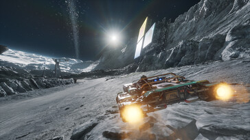 Na zdjęciu: zrzut ekranu z rozgrywki w STAR WARS: Galactic Racer.