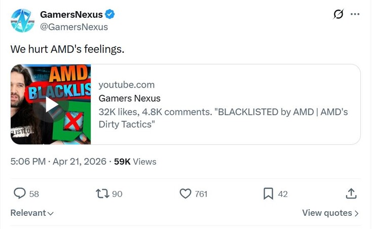 Gracze Nexus twierdzą, że zranili uczucia AMD.