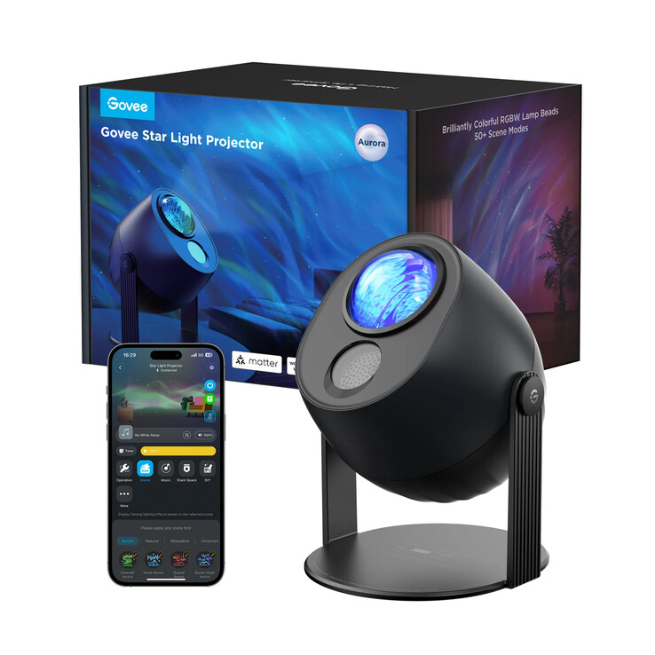 Nowy Govee Star Light Projector Ocean Wave wydaje się być podobny do oryginalnego modelu (na zdjęciu). (Źródło zdjęcia: Govee)