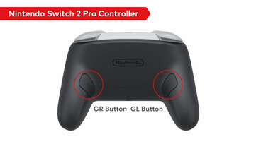 Kontroler Nintendo Switch 2 Pro ma konfigurowalne tylne przyciski. (Źródło obrazu: Nintendo)