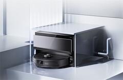 Najnowszy robot odkurzający Roborock P10S Pro ma ultracienką inteligentną stację dokującą. (Źródło zdjęcia: Roborock)