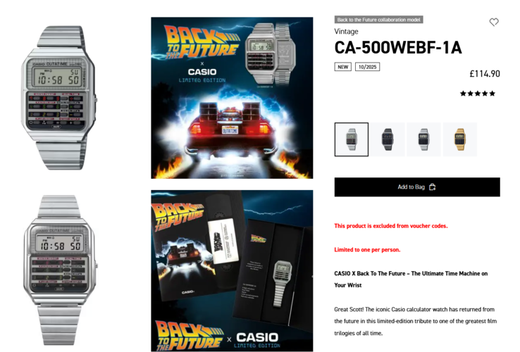 (Źródło zdjęcia: Casio UK)