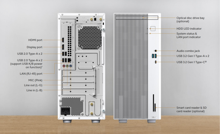 Opcje łączności. (Źródło obrazu: Asus)