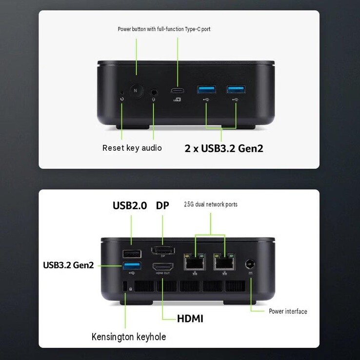 Mini PC Swift Go z portami AMD Ryzen