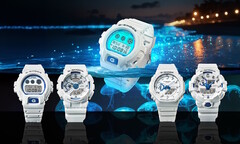 Casio wprowadza serię zegarków G-Shock Hidden Glow v2 z niebieskimi fosforyzującymi tarczami, które świecą jak morski plankton. (Źródło zdjęcia: Casio)