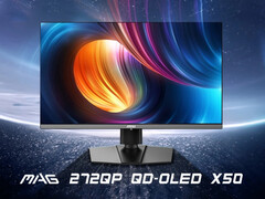 MAG 272QP X50 to drugi gamingowy monitor MSI z matrycą QD-OLED o częstotliwości odświeżania 500 Hz. (Źródło zdjęcia: MSI via ITHome)