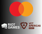 Pokazano logo Mastercard, Riot Games i VCT Americas (Źródło obrazu: Mastercard, Riot Games, Valorant Champions Tour Americas YouTube ze zmianami)
