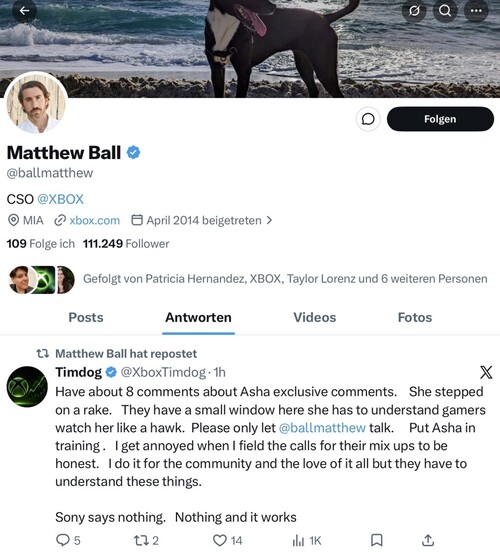 Matthew Ball powtórzył krytykę wyłączności Ashy Sharmy