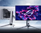 Asus ROG Swift OLED PG27AQWP-W ma półprzezroczystą konstrukcję, w przeciwieństwie do wielu podobnych monitorów. (Źródło obrazu: Asus)