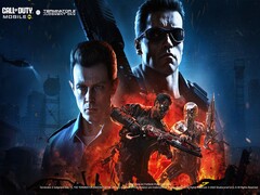 Oficjalna grafika promocyjna poświęcona współpracy w ramach 7. sezonu gry Call of Duty: Mobile z filmem „Terminator 2: Dzień sądu”.