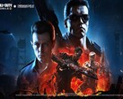 Oficjalna grafika promocyjna poświęcona współpracy w ramach 7. sezonu gry Call of Duty: Mobile z filmem „Terminator 2: Dzień sądu”.
