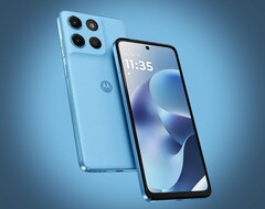 Moto G17 jest dostępny w trzech kolorach, w tym jasnoniebieskim.