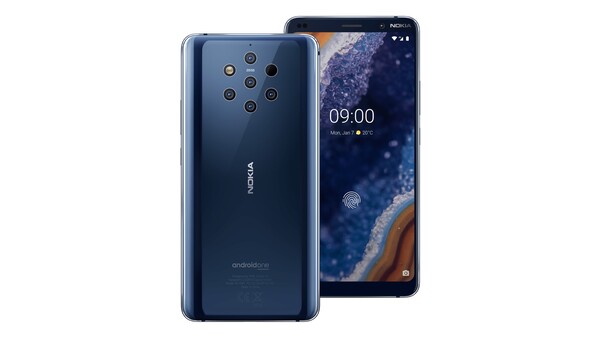 Nokia 9 PureView miała z tyłu pięć aparatów 12 MP. (Źródło zdjęcia: Nokia/waybackmachine)