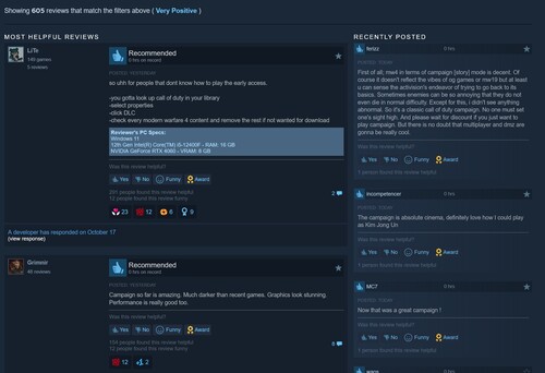 Pokazano recenzje Call of Duty: Modern Warfare 4 na Steam