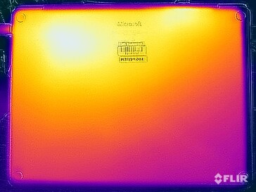 Test naprężeń temperatury powierzchni (dół)
