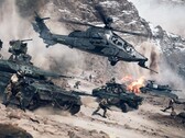 Battlefield 6, zrzut ekranu przedstawiający pojazdy wojskowe i uzbrojone postacie, zapowiada się na mocny powrót serii gier. (Źródło obrazu: DICE)