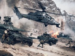 Battlefield 6, zrzut ekranu przedstawiający pojazdy wojskowe i uzbrojone postacie, zapowiada się na mocny powrót serii gier. (Źródło obrazu: DICE) 