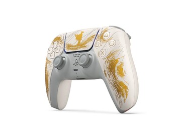 Złoty kontroler Ghost of Yotei z limitowanej edycji DualSense. (Źródło obrazu: PlayStation)