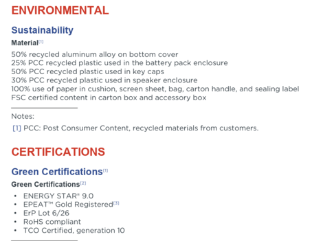 ThinkBook 16p G6 IRX Zrównoważony rozwój (Źródło: Lenovo)