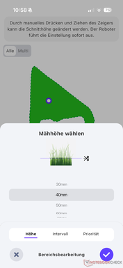 Ustawianie wysokości cięcia
