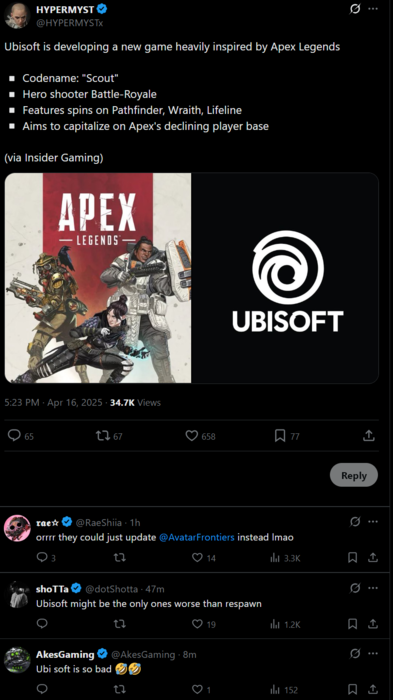 Post HYPERMYSTx X na Scout (źródło obrazu: zrzut ekranu, konto HYPERMYSTx X)