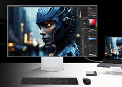 LG UltraFine 6K 32U990A posiada niemal bezramkowy panel w stylowej obudowie. (Źródło obrazu: LG)