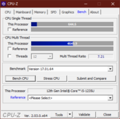 Benchmark CPU-Z