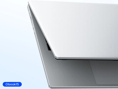 Cena Obook 15 AI zaczyna się od 689,99 USD. Na zdjęciu: Zdjęcie promocyjne przedstawiające wygląd zewnętrzny laptopa.