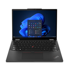 ThinkPad X13 2-w-1 Gen 5 będzie ważył zaledwie 1,2 kg w konfiguracji z baterią 41 Wh i czarną górną pokrywą. (Źródło zdjęcia: Lenovo)