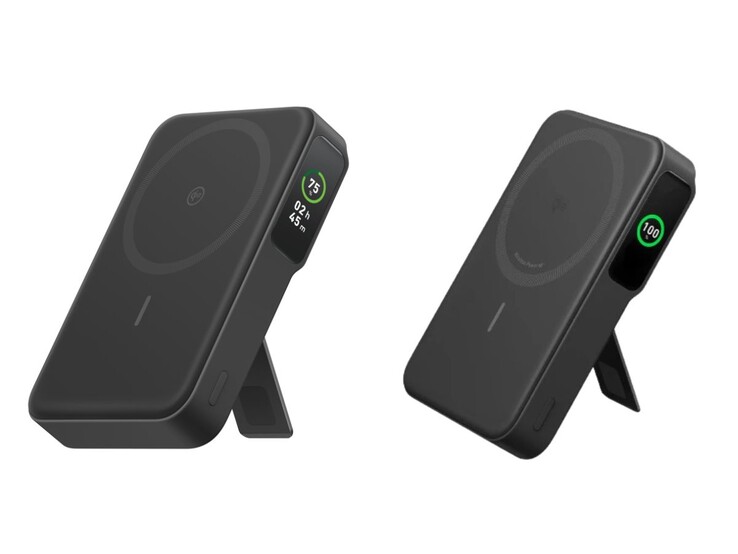 Nowa (po lewej) i stara (po prawej) wersja Anker MagGo Power Bank (10K)