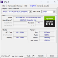 CPU-Z: Grafika Nvidia