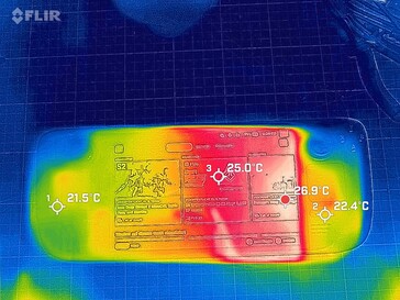 Steam Deck OLED w trybie bezczynności - przód