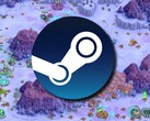 Obraz przedstawiający logo Steam i grę Iron Marines, obecnie w promocji.