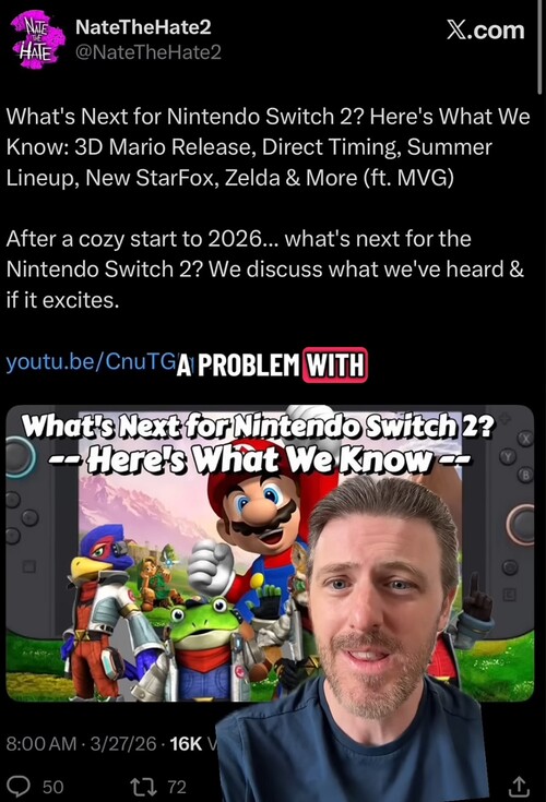 Kit Ellis odpowiada na przecieki NateTheHate Switch 2