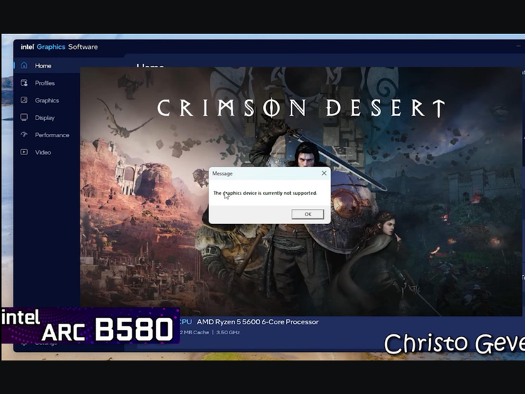 Crimson Desert wyrzuca błąd 