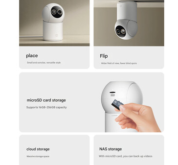 Opcje instalacji i przechowywania Smart Camera 4 Zoom Edition (źródło obrazu: Xiaomi - przetłumaczone maszynowo)