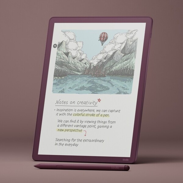 Kindle Scribe Colorsoft ma 11,0-calowy kolorowy wyświetlacz. (Źródło obrazu: Amazon)