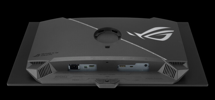 ROG Strix OLED XG27ACDMS ma dość ograniczony wybór portów. (Źródło obrazu: Asus)