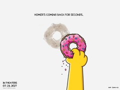 Drugi film o Simpsonach ma trafić do kin 23 lipca 2027 roku. (Źródło zdjęcia: 20th Century Studios via X / wcześniej Twitter)