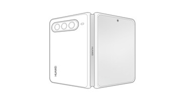 Wyciekły szkice Huawei Pura X Max - rozwinięte.