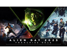 Obraz promocyjny Alien Day 2025 na Steam, przedstawiający okładki z Alien Isolation, Aliens Dark Descent i Alien Rogue Incursion. (Źródło obrazu: Steam)