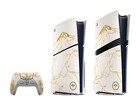 Złota edycja limitowana Ghost of Yotei DualSense, PS5 Slim i PS5 Pro. (Źródło obrazu: PlayStation)