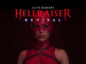 Wyświetlany jest baner promujący film „Hellraiser: Revival” Clive’a Barkera