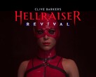 Wyświetlany jest baner promujący film „Hellraiser: Revival” Clive’a Barkera