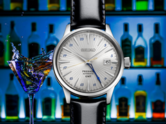 Zdjęcie promocyjne zegarka Seiko Presage SSK049 GMT.