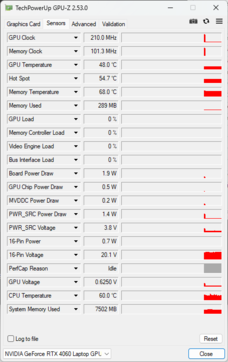 GPU-Z: GPU do laptopów Nvidia GeForce RTX 4060