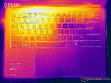 Test naprężeń temperatury powierzchni (górna strona)