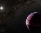 Koncepcyjny obraz gigantycznej planety krążącej wokół Alfa Centauri A (źródło obrazu: NASA, ESA, CSA, STScI i R. Hurt; przycięte)